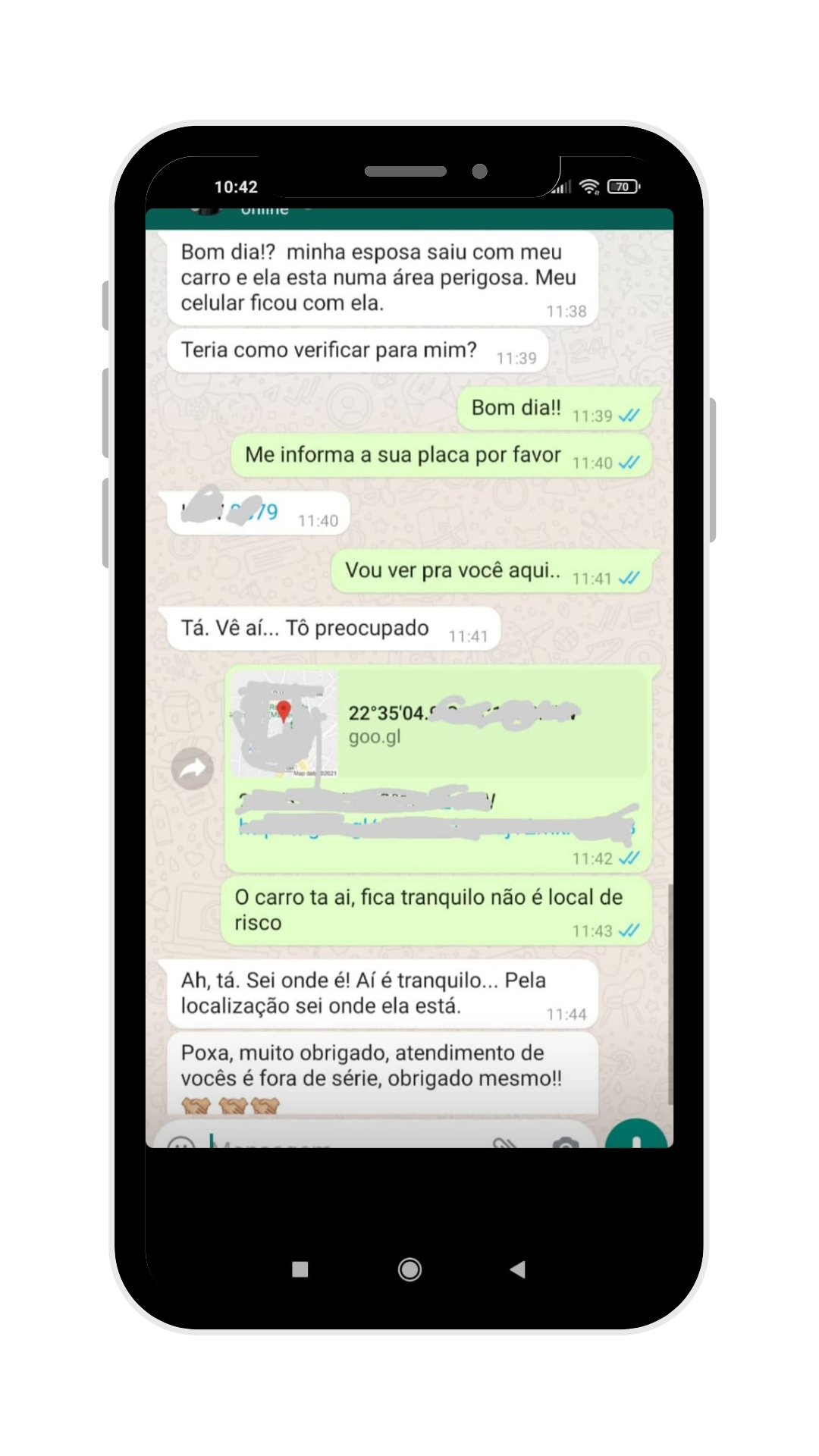 Depoimento de cliente 1